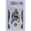 Aaron Rodgers Green Bay Packers Autographed 2018 Panini Limited Gold Spotlight #35 #32/49 Beckett Fanatics Witnessed Authenticated 10 Card