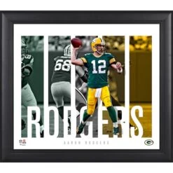 Aaron Rodgers Green Bay Packers Framed 15'' X 17'' Player Panel Collage