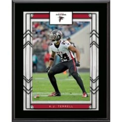 A.J. Terrell Atlanta Falcons Framed 10.5" X 13" Sublimated Player Plaque