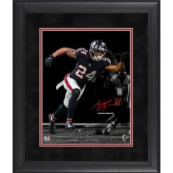 A.J. Terrell Jr. Atlanta Falcons Facsimile Signature Framed 11'' X 14'' Spotlight Photograph