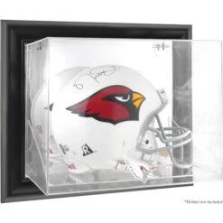 Arizona Cardinals Black Framed Wall-Mountable Helmet Display Case