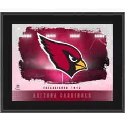 Arizona Cardinals Framed 10.5" X 13" Sublimated Horizontal Team Logo Plaque