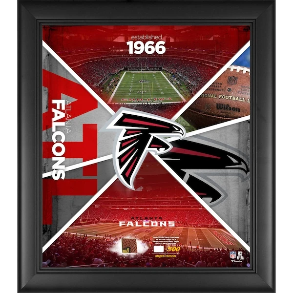 Atlanta Falcons Framed 15" X 17" Team Impact Collage With A Piece Of Game-Used Football - Limited Edition Of 500 3 Atlanta Falcons Framed 15" X 17" Team Impact Collage With A Piece Of Game-Used Football - Limited Edition Of 500