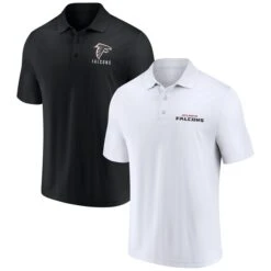 Men's Fanatics Branded White/Black Atlanta Falcons Lockup Two-Pack Polo Set