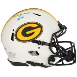 Brett Favre Green Bay Packers Autographed Riddell Lunar Eclipse Alternate Speed Authentic Helmet With "HOF 16" Inscription