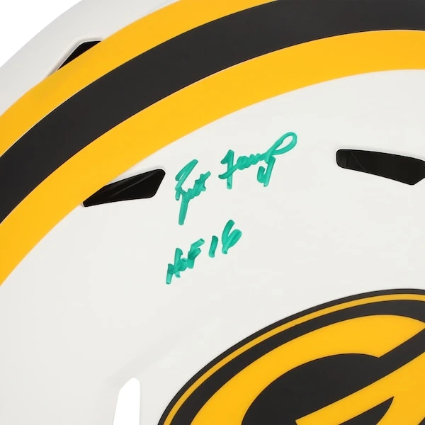 Brett Favre Green Bay Packers Autographed Riddell Lunar Eclipse Alternate Speed Authentic Helmet With "HOF 16" Inscription 4 Brett Favre Green Bay Packers Autographed Riddell Lunar Eclipse Alternate Speed Authentic Helmet With "HOF 16" Inscription - Image 2