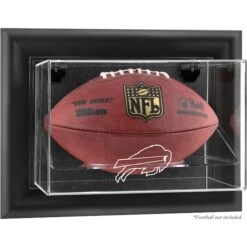Buffalo Bills Black Framed Wall-Mountable Football Display Case