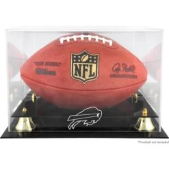 Buffalo Bills Golden Classic Team Logo Football Display Case