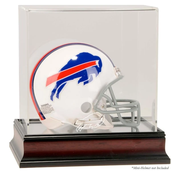 Buffalo Bills Mahogany Logo Mini Helmet Display Case 3 Buffalo Bills Mahogany Logo Mini Helmet Display Case