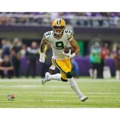 Christian Watson Green Bay Packers Unsigned Runs Up The Field Photograph