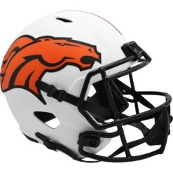 Denver Broncos Riddell LUNAR Alternate Revolution Speed Display Replica Football Helmet