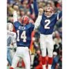 Frank Reich Buffalo Bills Unsigned The Comeback Celebration Photograph