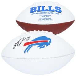 Gabe Davis Buffalo Bills Autographed White Panel Football