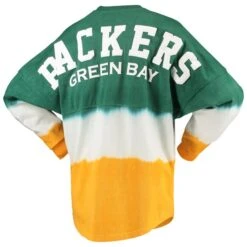 Women's Fanatics Branded Green/Gold Green Bay Packers Ombre Long Sleeve T-Shirt -Riddel Shop gold green bay packers ombre long sleeve t shirt pi4398000 altimages ff 4398754 575c5350373272ab282ealt3 full