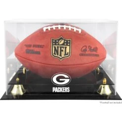 Green Bay Packers Golden Classic Team Logo Football Display Case
