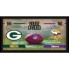 Green Bay Packers Vs. Minnesota Vikings Framed 10" X 20" House Divided Football Collage -Riddel Shop green bay packers vs minnesota vikings framed 10 x 20 house divided football collage pi3964000 ff 3964150 8eacaf8ce58dba123050 full