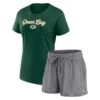 Women's Fanatics Branded Green/Heather Charcoal Green Bay Packers Script T-Shirt & Shorts Lounge Set -Riddel Shop heather charcoal green bay packers script t shirt and shorts lounge set ss5 p 5017653pv 1u ardrqyi2t8zkaiqyvolqv hr4sjlhxzxqewkg1fuls
