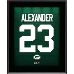 Jaire Alexander Green Bay Packers 10.5" X 13" Jersey Number Sublimated Player Plaque