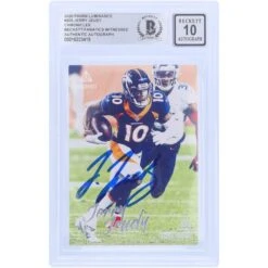 Jerry Jeudy Denver Broncos Autographed 2020 Panini Luminance #205 Beckett Fanatics Witnessed Authenticated 10 Rookie Card