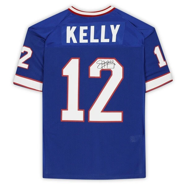 Jim Kelly Buffalo Bills Autographed Blue Mitchell & Ness 1994 Authentic Jersey 4 Jim Kelly Buffalo Bills Autographed Blue Mitchell & Ness 1994 Authentic Jersey - Image 2
