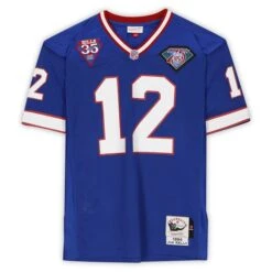 Jim Kelly Buffalo Bills Autographed Blue Mitchell & Ness 1994 Authentic Jersey 9 Jim Kelly Buffalo Bills Autographed Blue Mitchell & Ness 1994 Authentic Jersey -Riddel Shop jim kelly buffalo bills autographed blue mitchell and ness 1994 authentic jersey pi3102000 altimages ff 3102758alt3 full