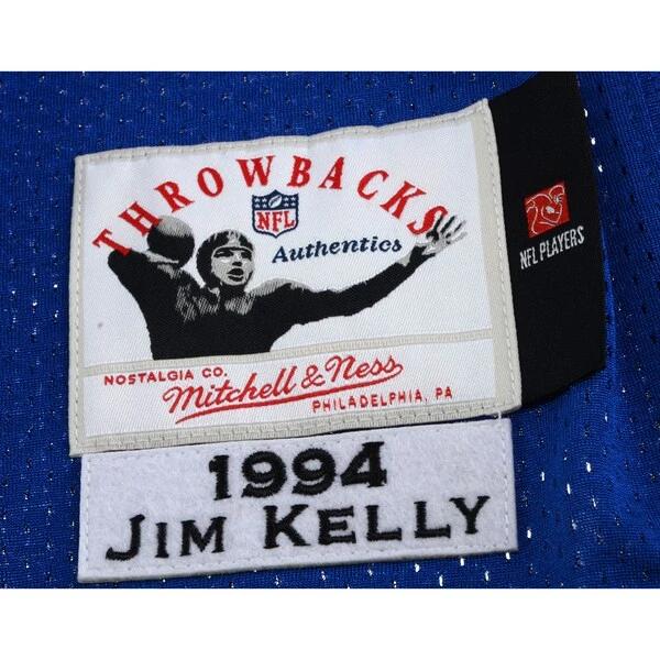 Jim Kelly Buffalo Bills Autographed Blue Mitchell & Ness 1994 Authentic Jersey 7 Jim Kelly Buffalo Bills Autographed Blue Mitchell & Ness 1994 Authentic Jersey - Image 5