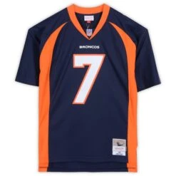 John Elway Denver Broncos Autographed Mitchell & Ness Navy Replica Jersey With "HOF 04" Inscription -Riddel Shop john elway denver broncos autographed mitchell and ness navy replica jersey with hof 04 inscription pi3712000 altimages ff 3712787 58ddafd907b0c42542b0alt3 full