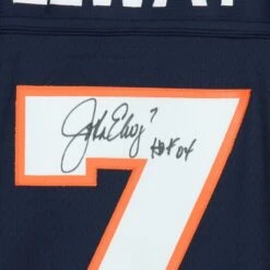 John Elway Denver Broncos Autographed Mitchell & Ness Navy Replica Jersey With "HOF 04" Inscription -Riddel Shop john elway denver broncos autographed mitchell and ness navy replica jersey with hof 04 inscription pi3712000 altimages ff 3712787 58ddafd907b0c42542b0alt4 full