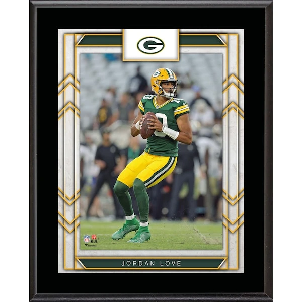 Jordan Love Green Bay Packers 10.5" X 13" Sublimated Player Plaque 3 Jordan Love Green Bay Packers 10.5" X 13" Sublimated Player Plaque