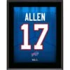 Josh Allen Buffalo Bills 10.5" X 13" Jersey Number Sublimated Player Plaque