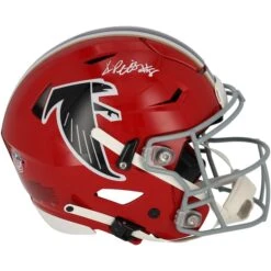 Kyle Pitts Atlanta Falcons Autographed Riddell 1966-1969 Throwback Speed Flex Authentic Helmet