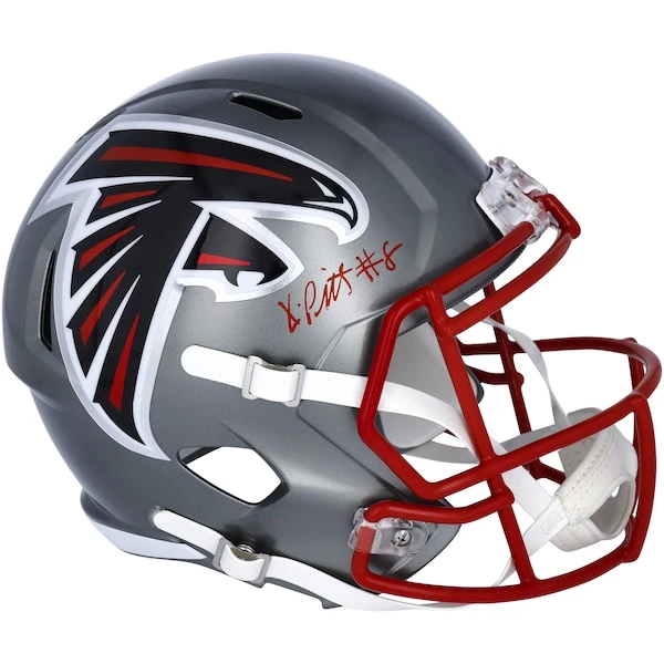 Kyle Pitts Atlanta Falcons Autographed Riddell Flash Alternate Speed Replica Helmet 3 Kyle Pitts Atlanta Falcons Autographed Riddell Flash Alternate Speed Replica Helmet