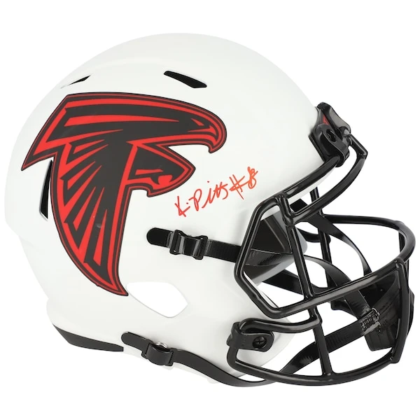 Kyle Pitts Atlanta Falcons Autographed Riddell Lunar Eclipse Alternate Speed Replica Helmet 3 Kyle Pitts Atlanta Falcons Autographed Riddell Lunar Eclipse Alternate Speed Replica Helmet