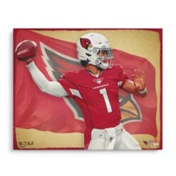 Kyler Murray Arizona Cardinals 16" X 20" Photo Print - Designed & Signed By Artist Brian Konnick - Limited Edition 25