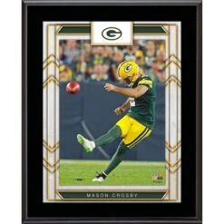 Mason Crosby Green Bay Packers 10.5" X 13" Player Sublimated Plaque