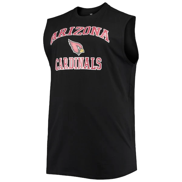 Men's Black Arizona Cardinals Big & Tall Muscle Tank Top 4 Men's Black Arizona Cardinals Big & Tall Muscle Tank Top - Image 2