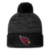 Men's Fanatics Branded Black Arizona Cardinals Defender Cuffed Knit Hat With Pom
