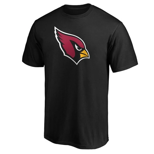 Men's Fanatics Branded Black Arizona Cardinals Primary Logo T-Shirt 4 Men's Fanatics Branded Black Arizona Cardinals Primary Logo T-Shirt - Image 2