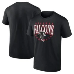 Men's Fanatics Branded Black Atlanta Falcons Big & Tall Throwback T-Shirt
