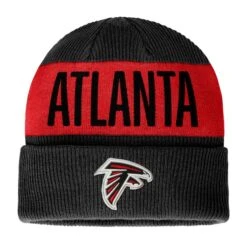 Men's Fanatics Branded Black Atlanta Falcons Fundamentals Cuffed Knit Hat