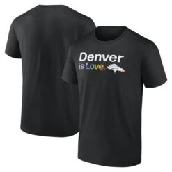 Men's Fanatics Branded Black Denver Broncos City Pride Team T-Shirt