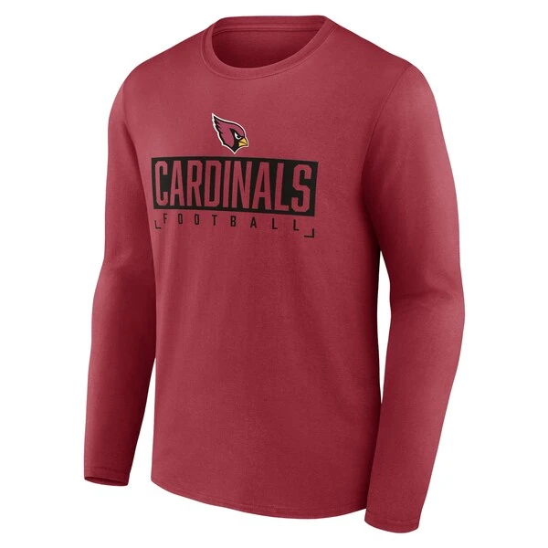 Men's Fanatics Branded Cardinal Arizona Cardinals Stack The Box Long Sleeve T-Shirt 4 Men's Fanatics Branded Cardinal Arizona Cardinals Stack The Box Long Sleeve T-Shirt - Image 2