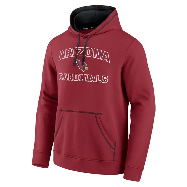 Men's Fanatics Branded Cardinal Arizona Cardinals Tiebreaker Pullover Hoodie 4 Men's Fanatics Branded Cardinal Arizona Cardinals Tiebreaker Pullover Hoodie - Image 2