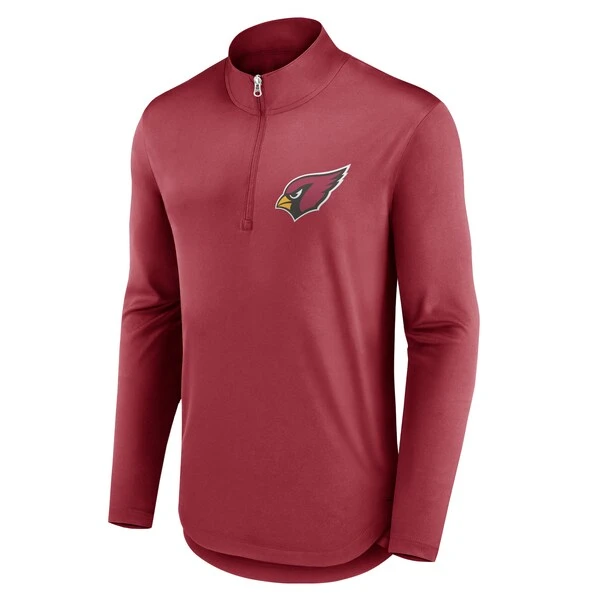 Men's Fanatics Branded Cardinal Arizona Cardinals Tough Minded Quarter-Zip Top 4 Men's Fanatics Branded Cardinal Arizona Cardinals Tough Minded Quarter-Zip Top - Image 2