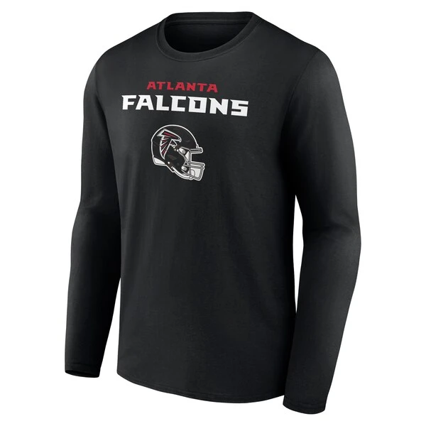 Men's Fanatics Branded Drake London Black Atlanta Falcons Team Wordmark Player Name & Number Long Sleeve T-Shirt 4 Men's Fanatics Branded Drake London Black Atlanta Falcons Team Wordmark Player Name & Number Long Sleeve T-Shirt - Image 2
