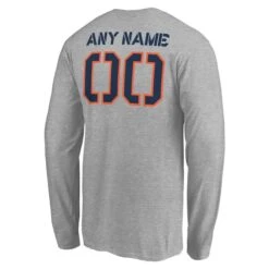Men's Fanatics Branded Gray Denver Broncos Personalized Name & Number Evanston Stencil Long Sleeve T-Shirt -Riddel Shop mens fanatics branded gray denver broncos personalized name and number evanston stencil long sleeve t shirt pi5115000 altimages ff 5115070 205f41e6621b8a7febf1alt3 full
