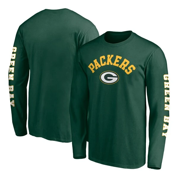 Men's Fanatics Branded Green Green Bay Packers Big & Tall City Long Sleeve T-Shirt 2 Men's Fanatics Branded Green Green Bay Packers Big & Tall City Long Sleeve T-Shirt