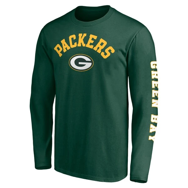 Men's Fanatics Branded Green Green Bay Packers Big & Tall City Long Sleeve T-Shirt 3 Men's Fanatics Branded Green Green Bay Packers Big & Tall City Long Sleeve T-Shirt - Image 2