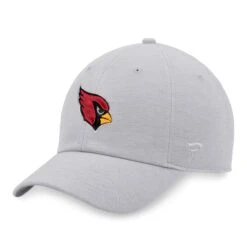 Men's Fanatics Branded Heather Gray Arizona Cardinals Logo Adjustable Hat