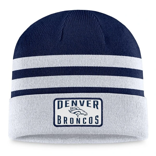 Men's Fanatics Branded Heather Gray Denver Broncos Logo Cuffed Knit Hat 3 Men's Fanatics Branded Heather Gray Denver Broncos Logo Cuffed Knit Hat